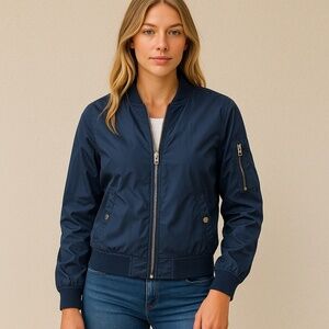 Navy Bomber Jacket